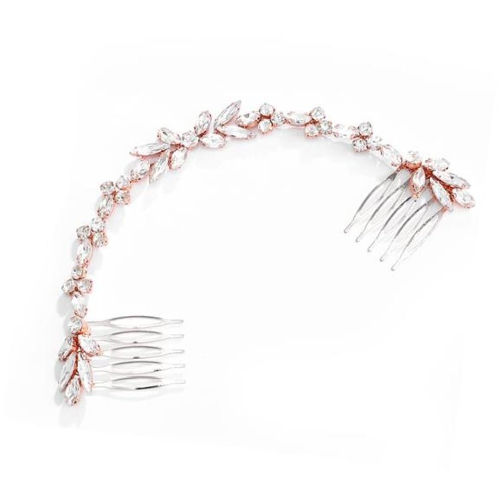 Unicra Wedding Crystal Hair Comb Bridal Headpiece Wedding Accessories Brides